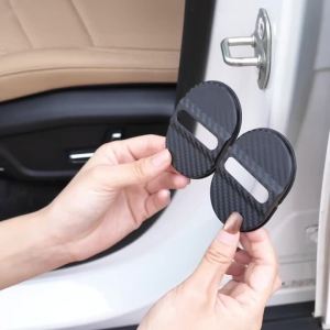 4 Món Đa Năng Carbon Khóa Cửa Có Chống Sốc Giảm Tiếng Ồn Chống Nước Bảo Vệ Dễ Dàng Dán Cho Sedan SUV