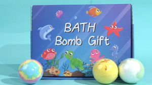 Toy-packed childrens bubble bath ball 12 Bath Bombs may laman na Toys Organic at Antibacterial