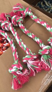 Đồ chơi cho chó gặm sạch răng dây thừng bện thắt nút 2 đầu - Love Pets Shop