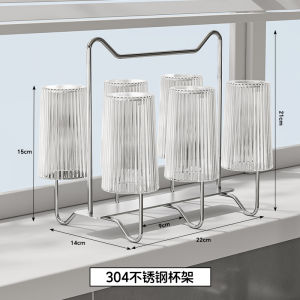 Kệ Đựng Tách Thủy Tinh Bằng Thép Không Gỉ 304 Kệ Đựng Đồ Để Bàn Nhà Bếp Kệ Để Tách Bia Kệ Để Đồ Bằng Kim Loại