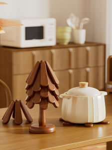 CHUJUN | Heat-Resistant Wooden Tree-Shaped Coasters