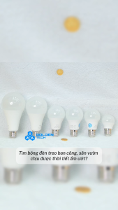 (MPE) Đèn Led Bulb Chống ẩm Chịu nhiệt 3W 5W 7W 9W 12W 15W Ánh sáng Trắng 6500K Vàng 3000K LDB3