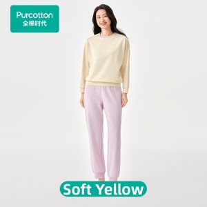 Purcotton | Ladies Loungewear & Sleepwear Set Long Sleeve Pants
