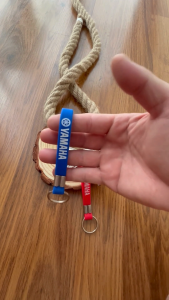Silicon Car Keychain Key Strap Key Ring Holder With Yahama Logo