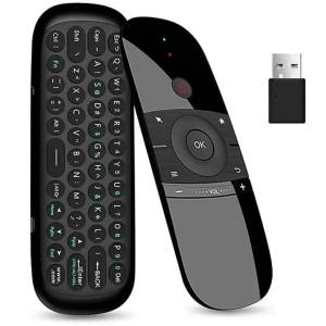 W1 2.4GHz Wireless Air Mouse 6‑Axis Gyro IR Learning Remote Keyboard For Android TV Box Smart TV Laptop Desktop PC Home Use