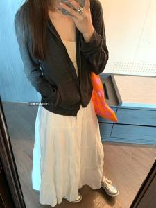 Extended Thickened Ballet Style Mini Skirt for Women High Waist A-Line Korean Commute Style Inner Lined Mid-Length Skirt