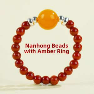 PUTUOSHAN | Women Unique Design Agate Mala Beads Ring