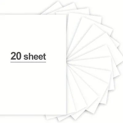 20 Sheets A4 Brown Kraft /Black /White Cardstock 8.26 x 11.7in 250gsm White cardstock Paper DIY Crafts Invitation Cards Making