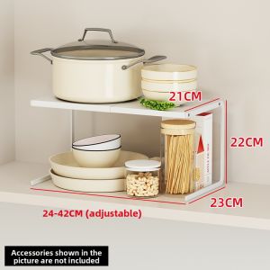 XUNHUAI | Kitchen Cabinet Organizer Shelf Space-saving Storage Rack Adjustable