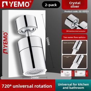 YEMO | 304 Stainless Steel Kitchen Faucet Extender with Anti-Splash Aerator