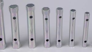 10Pcs Shower Valve Socket Wrench Set Carbon Steel Plumber Socket Wrench Double-Ended Tubular Spanner Set for Water Tap