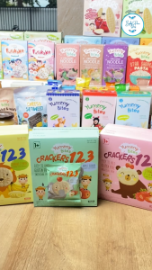 Yummy Bites Rice Crackers 123/ 50 GR/ babypasusshop / Snack MPASI / MPASI / Snack Baby/ Cemilan bayi
