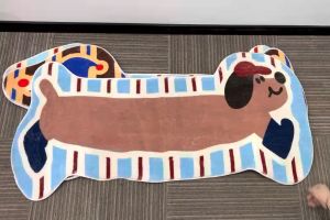 พรมห้องนอน พรมแต่งห้อง 60*120CM นุ่มนิ่ม พรมเช็ดเท้าหนานุ่ม กันลื่น