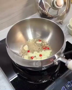 OHHDEER Periuk Epal Keluli Tahan Karat 304 Dengan Penutup Kaca 304 Stainless Steel Apple Cooking Pot with Glass Lid