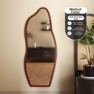 Irregularly Shaped Full-Length Mirror For Bedroom
