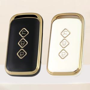 Tpu 3 Buttons Smart Car Key Case Cover for Chevrolet Aveo Trax Groove Captiva 2024 Wuling Remote Key Holder Keychain Accessories