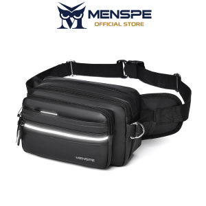 MENSPE Men Waist Bag Chest Bag Fashion Cross Body Bag Waterproof Bag Large Capacity Leisure Bag Street Bag Casual Bag Messenger Bag Travel Bag Sports Bag