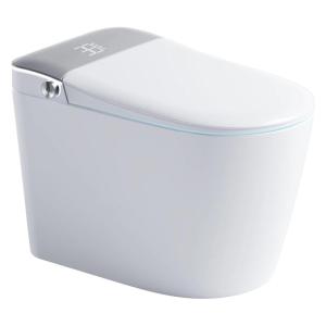 Smart Automatic Flip-cover Instant Heating Siphonic Toilet with Tank