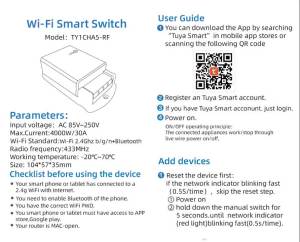 Tuya 30A Wifi Switch Module Wireless Relay Controller AC 220V 110V DC 12V 24V Smart Life APP Smart Timer Voice Remote Control