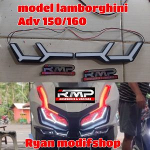 lazy hexa adv 150 dan 160 lampu alis lazy hexagon adv
