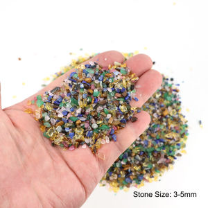 3 Sizes 100g Natural Mixed Crystals Material Gravel Stones Chip Minerals Specimen Gemstone Aquarium Micro Landscape Decoration