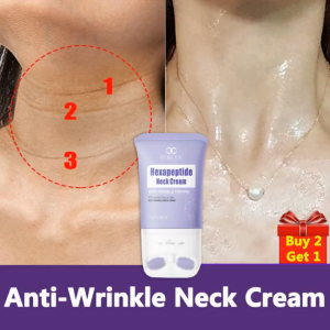 Neck Tightening Cream Peptides Anti aging 110g V-Shaped Roller Massage With roller Reduce Neck Lines Moisturize Tighten Skin Anti Aging Prevent Neck