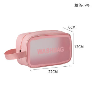 Portable Large Capacity Travel Cosmetic Bag Womens Handbag Style Makeup Brush Storage Pouch PU Material SingleCase Brand