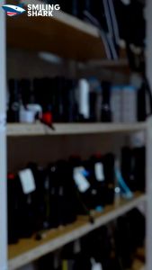 Senter Smiling Shark SD1026 Senter Mini Keychain Flashlight 5Modes Magnet Type-C Rechargeable Waterproof