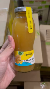 Nước ép Dứa chai thủy tinh nguyên chất 100% hiệu Rauch - Happy Day 200ml/chai nhập khẩu Áo