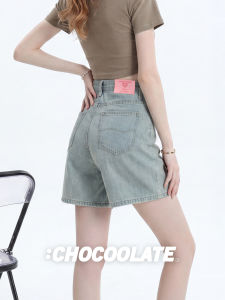 High Waist A-line Loose Light Jeans Shorts