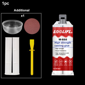 Metal Glue Casting Glue 1.76 Ounces 2 Parts Epoxy Resin Super Welding Welding Metal Plastic Steel Ceramics Glass Fiber Car