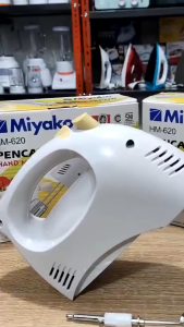 Hand Mixer Miayako Alat Pengaduk Adonan Kue Multifungsi HM 620 Warna Putih - KP