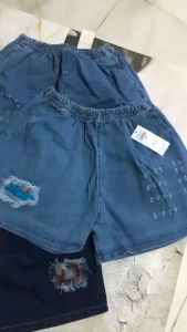 QUẦN SHORT JEAN NỮ LƯNG THUN KÈM ẢNH THẬT