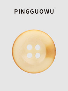 Nút Quần Áo Pha Lanh Cotton Màu Trắng Nâu Phong Cách Thường Ngày Cho Nam Nữ Nút Quần Áo Bằng Hạt Dừa Tự Nhiên Pingguowu