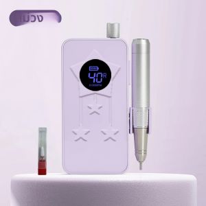 เครื่องตะไบเล็บแบบชาร์จไฟได้ 40000 รอบต่อนาที เครื่องขัดเล็บไร้สาย สำหรับทำเล็บมือ เล็บเท้า งานศิลปะบนเล็บ เสียงเบา ระดับมืออาชีพ