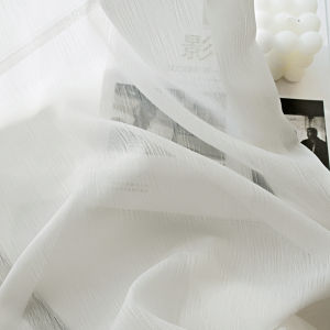 Elegant Luxury Beige Window Sheer Curtains