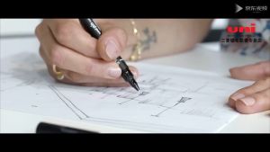 Bút vẽ kỹ thuật Mitsubishi UNIPIN 200 Nhật Bản hàng có tem chính hãng