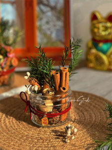 Cinnamon Scenic Spot DIY Material Kit No-Flame Aromatherapy Dried Flower Ornaments Birthday Gift for Girlfriend Home Decor