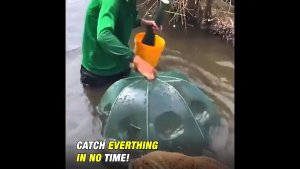 【New Arrivals】6 /8 Holes Automatic Folding Umbrella Fish Net Shrimp Cage Portable Nylon Hexagon Fishing Trap Crab Fish Trap Cast Fish Net Shrimp Fishing Tool Free Shipping