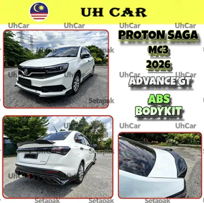 (Advance Gt) Proton Saga MC3 2026 Abs Bodykit Skirt Skirting Diffuser Lip Spoiler With Paint