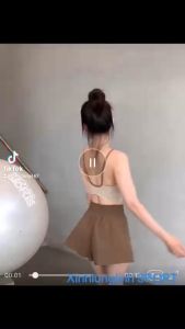 Quần đùi thể thao_Gym _Yoga hai lớp cạp cao có túi lớp trong (mẫu cạp bèo)