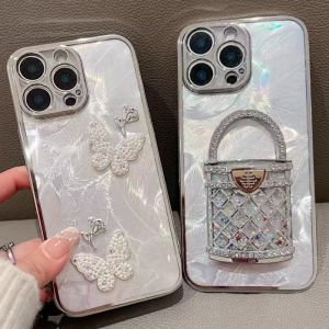 Butterfly Rose Flowing Sandbag Phone Case for Huawei Mate80Promax Honor 500Pro Mate70Air 70Plus Nova14 X70 400 X60I