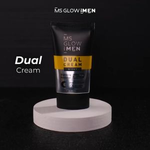 MS Glow For Men Dual Cream 30 gr - SPF 50++++ Melindungi Kulit Dari Sinar Matahari Meminimalkan Pori-Pori dan Melembapkan Kulit Wajah Pria