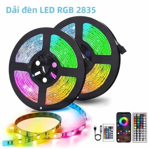 Đèn LED Bluetooth 3/5/10M 2835 SMD 5V RGB Đèn Dải Linh Hoạt Tự Dính Để Trang Trí Máy Tính Để Bàn TV