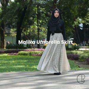 Rok Pesta Panjang Muslimah Malika  Umbrella Skirt