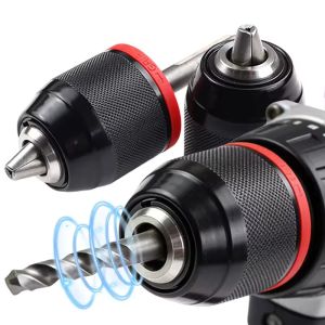 Universal Replacement Ratchet-Type Self-Locking Drill Chuck With Interchangeable Sockets Metal Drill Chuck for Hand Electric Drill