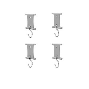 4/8 Pcs S Shaped Camping Awning Hooks Clips RV Tent Hangers Light Hangers With Holes For Caravan Camperb Accessories