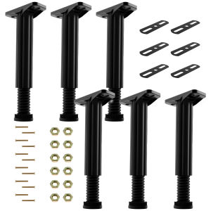 6Pcs Upgraded Telescopic Bed Beam Support Foot Adjustable Frame Centre Slats Support Leg Bed Bottom Load Bearing Bracket