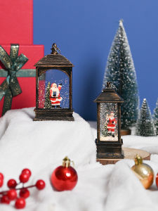 Christmas Decorations Tabletop Decoration Ornaments New Model Gift Water Filled Atmosphere Light Santa Claus Night Lamp
