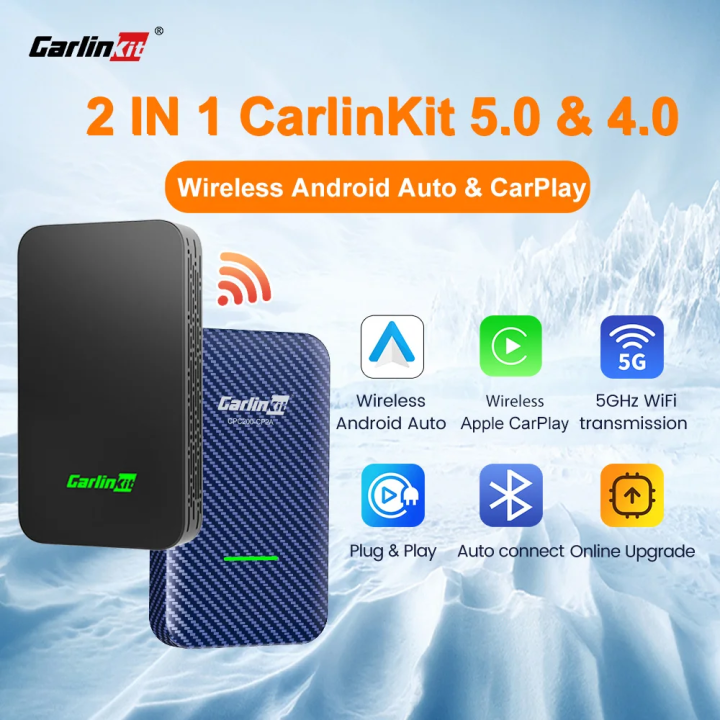 CarlinKit 5.0 2Air &4.0 CP2A Wireless Android Auto CarPlay CarPlay AI ...